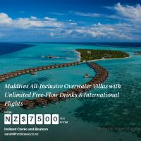 Maldives All Inclusive Overwater Villas with Unlimited Free Flow Drinks International Flights 1